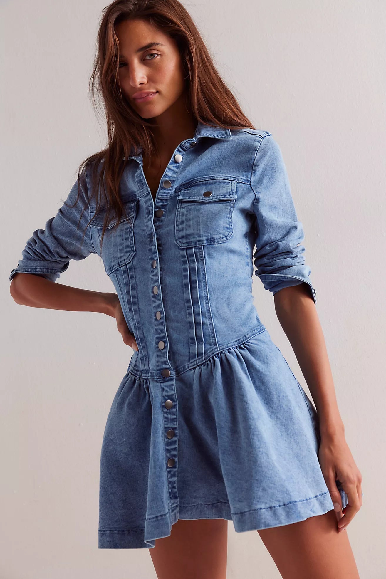 Free People Roadhouse Mini Dress/The Roadhouse Rinse