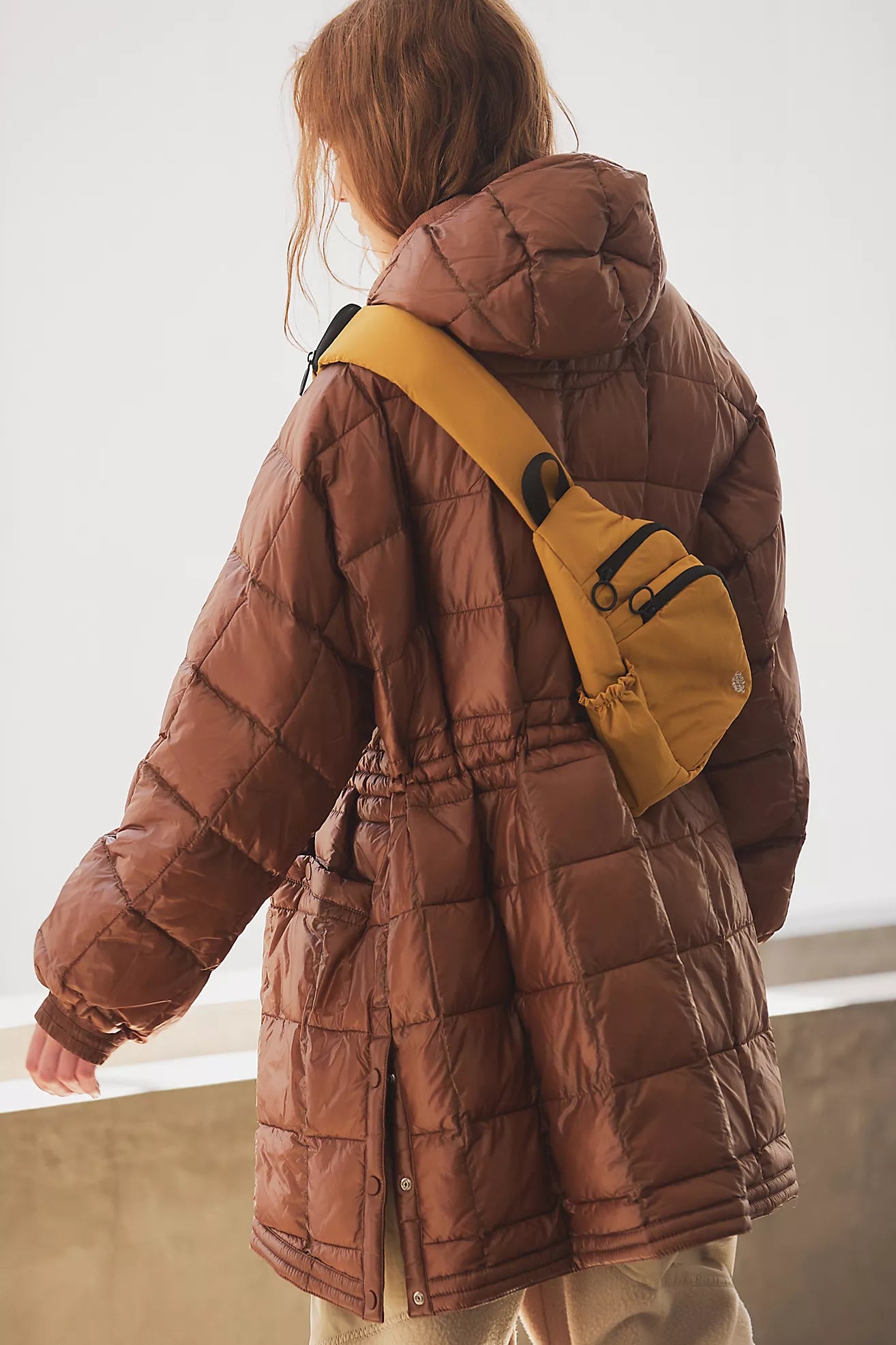 Free People Patricia Packable Puffer/Walnut