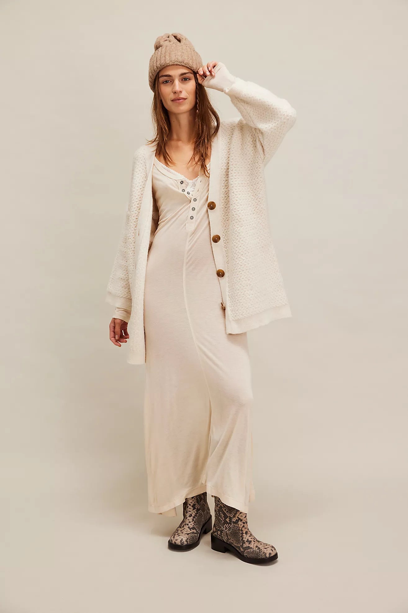 Free People Herringbone Stitch Kimono