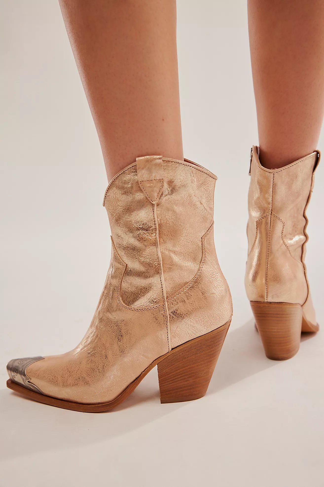 Free People Brayden Western Boot/Champagne