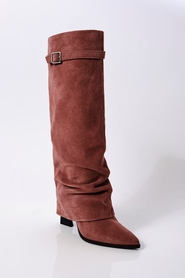 Free People Felicity  Foldover Boots/Mauve