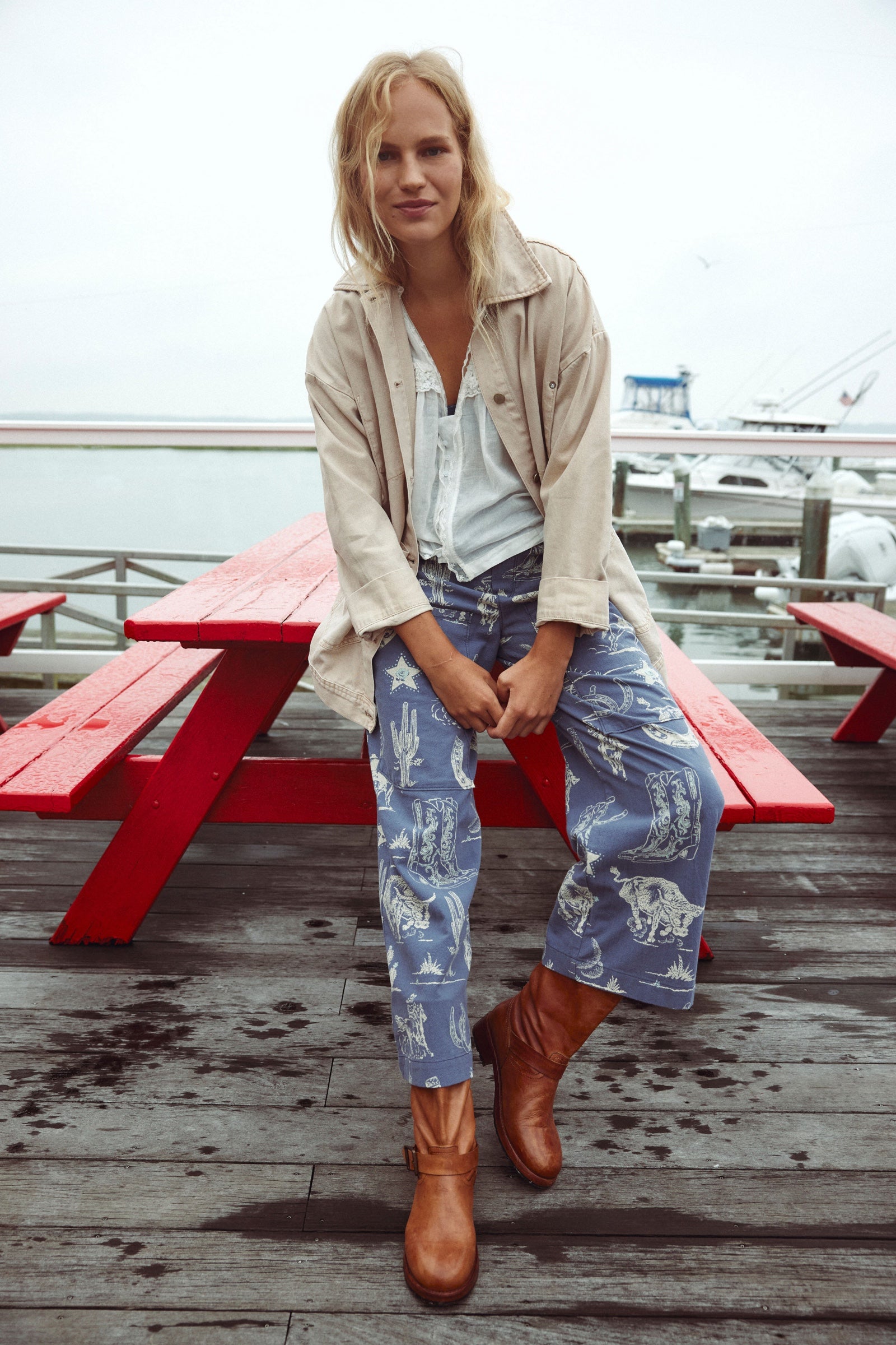 Free People We The Free Avery Denim Jacket /Softest Sand