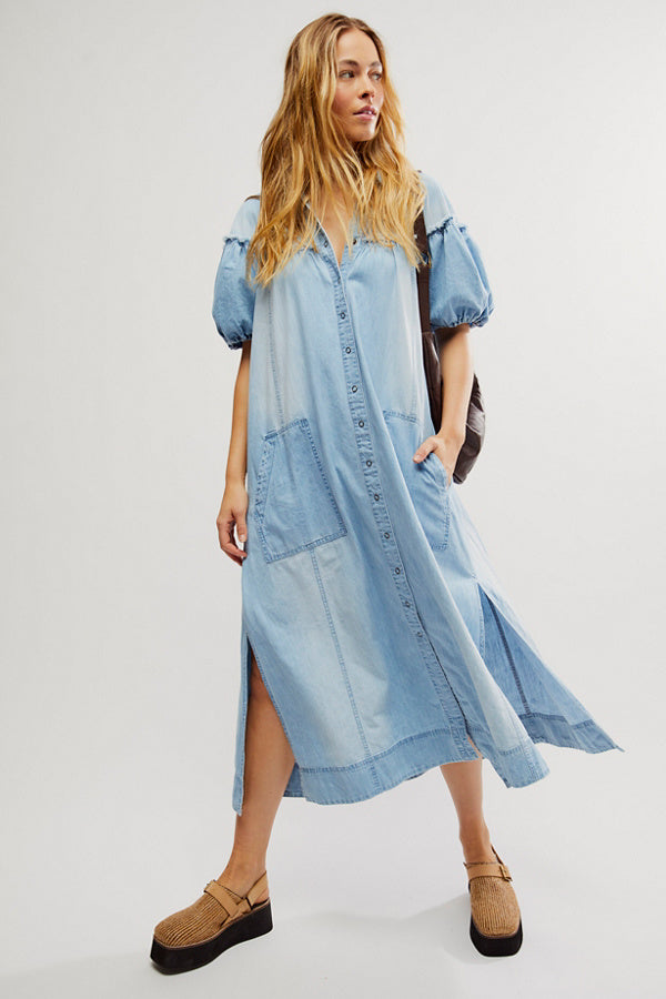 Free People On The Road Maxi Blue bell