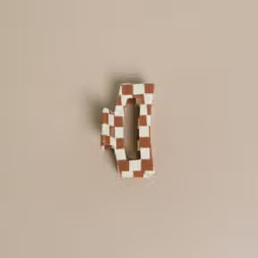 Nat & Noor Checkered Hair Claw Clip