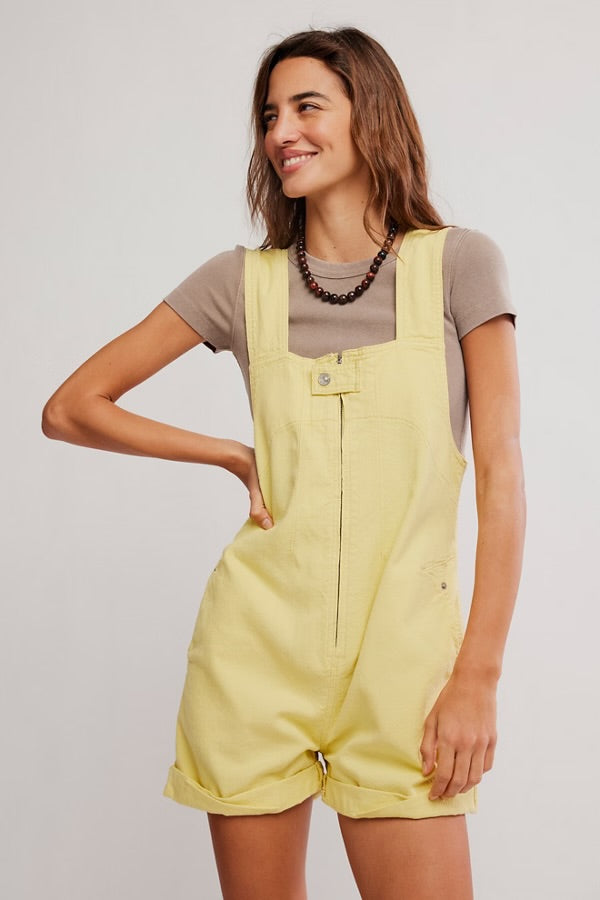 Free People Free People We The Free Jude Shortalls/Sicilian Yellow