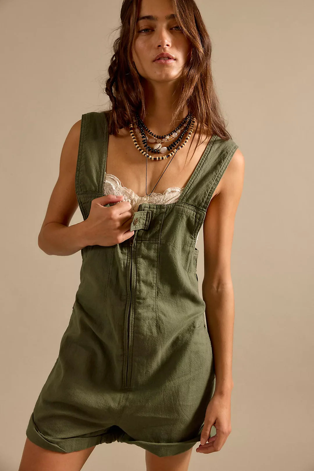 Free People We The Free Jude Shortalls/Verdant
