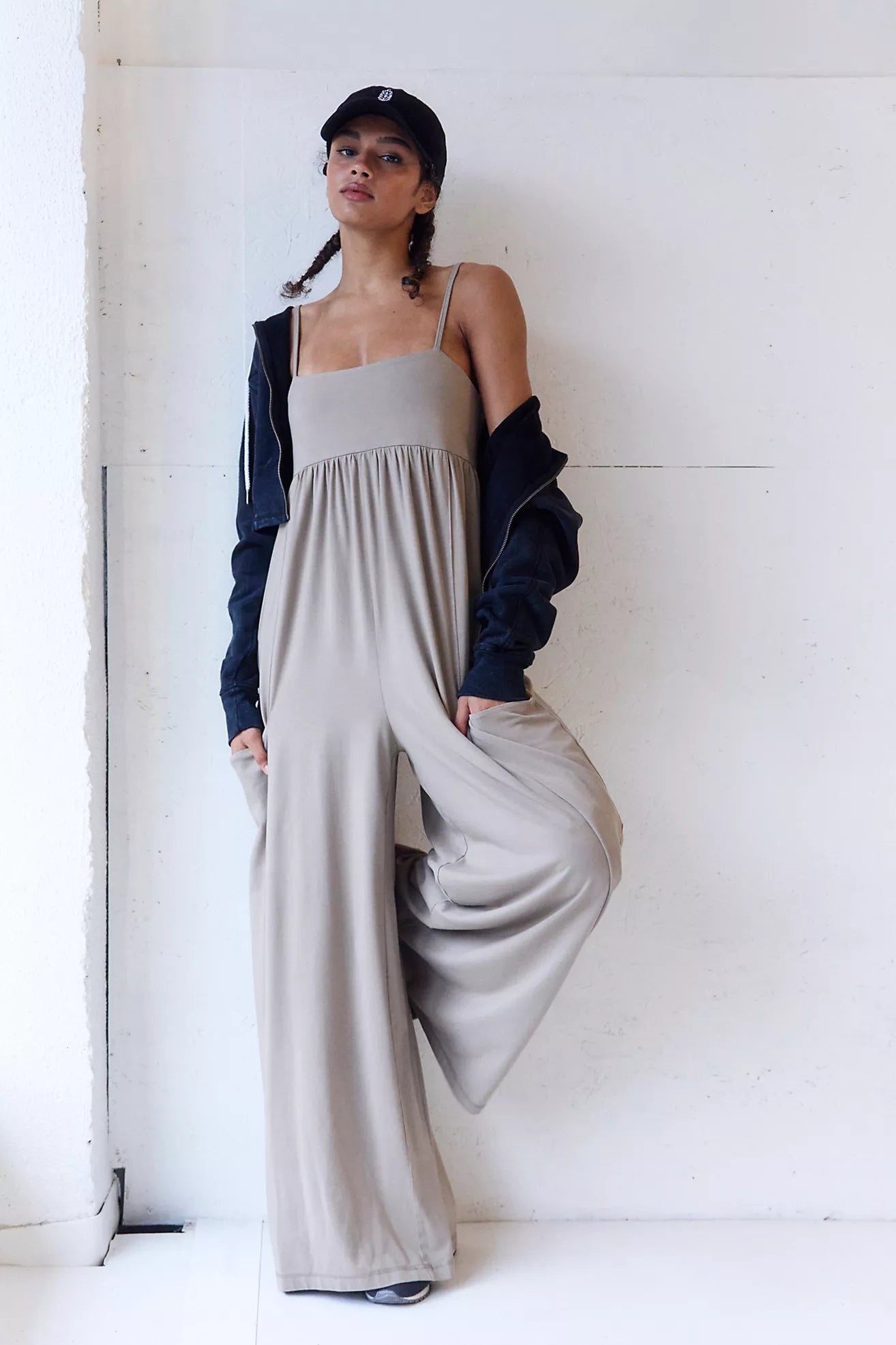 Free People Hot Shot Strappy Onesie/Hickory