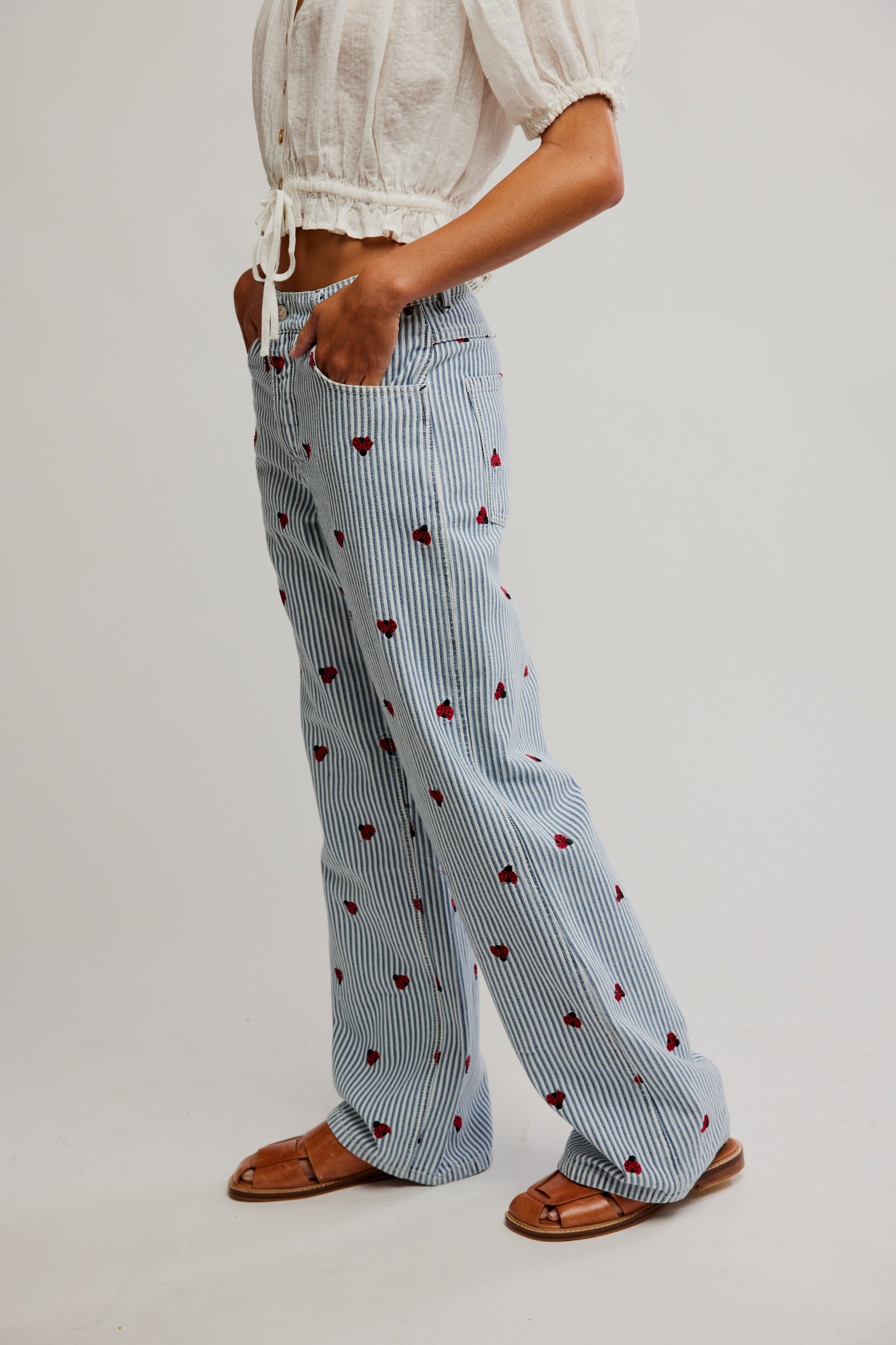 Free People Bugged Out Straight Leg/ Lady Luck