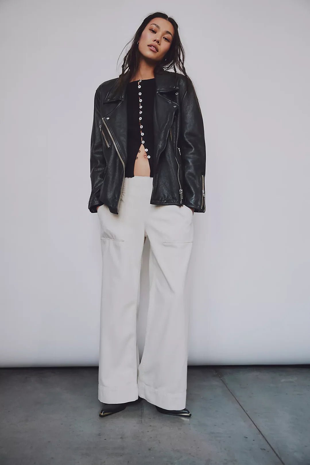Free People We The Free Breezy Denim Pull-On Jeans/Bright Lights