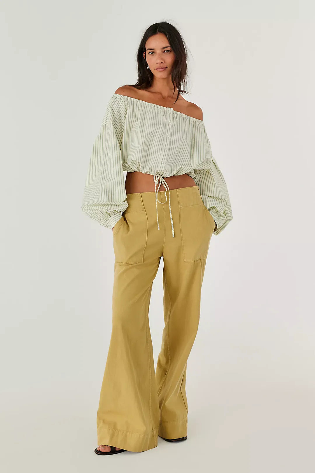 Free People We The Free Breezy Denim Pull-On Jeans /Antelop