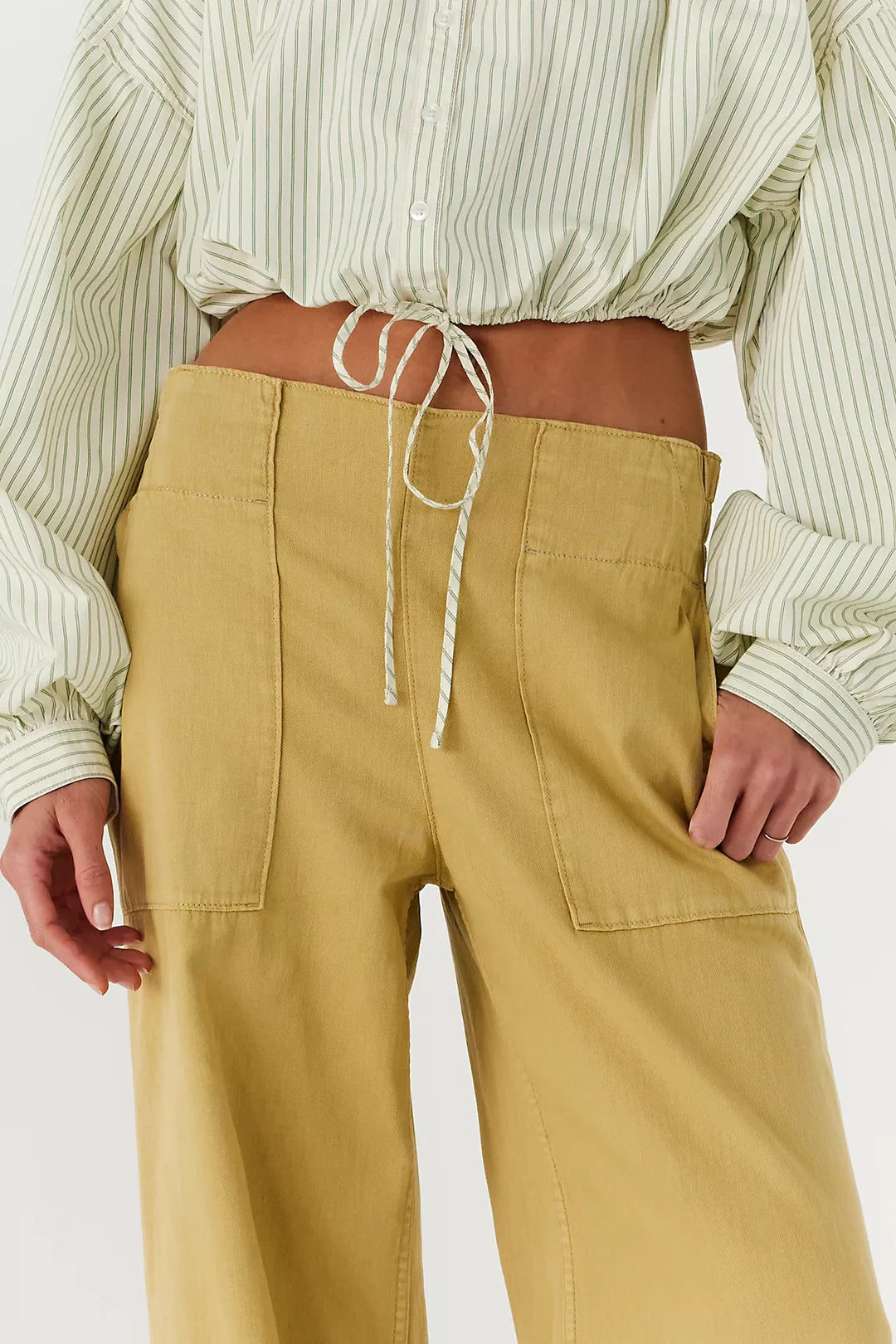 Free People We The Free Breezy Denim Pull-On Jeans /Antelop