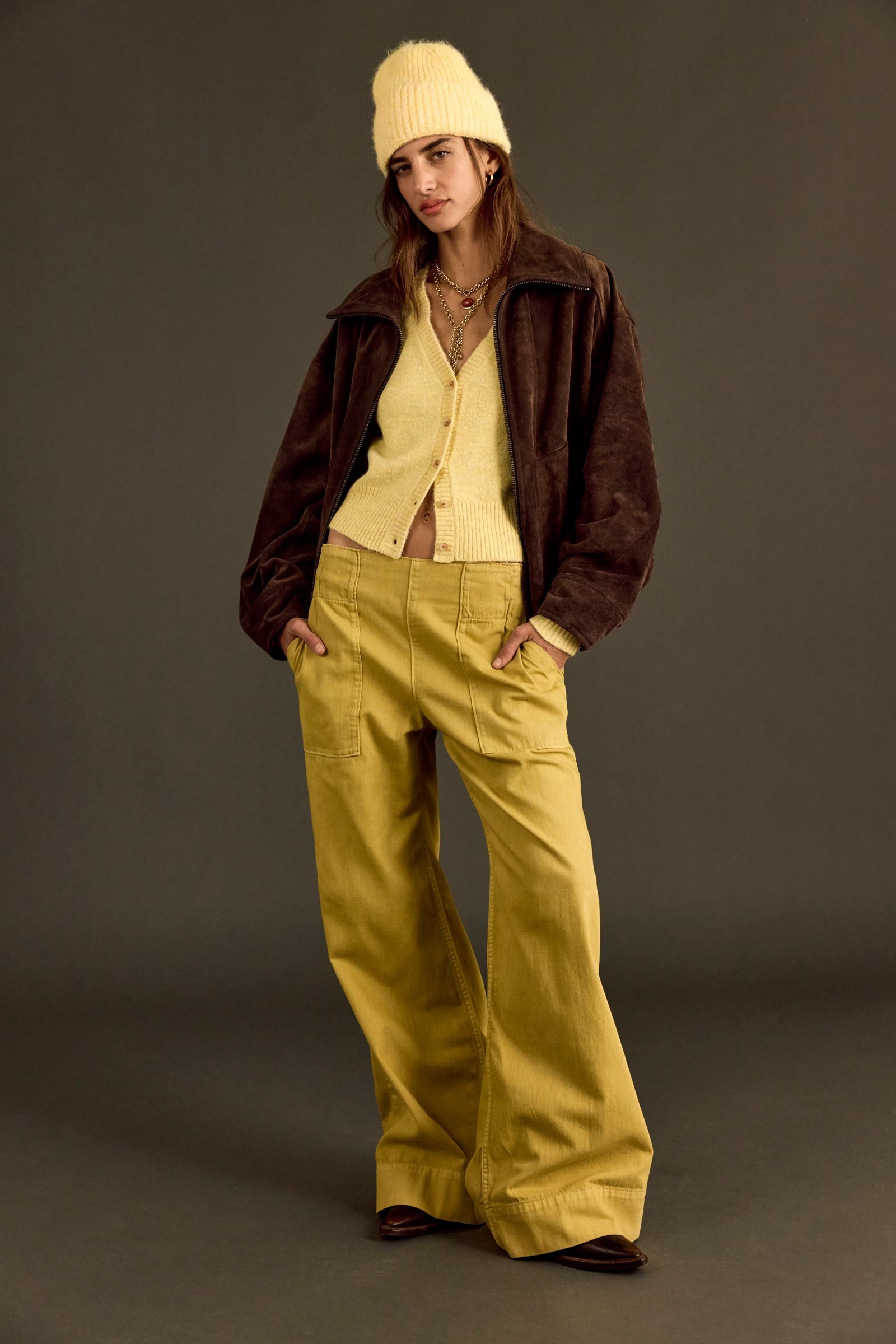 Free People We The Free Breezy Denim Pull-On Jeans /Antelop