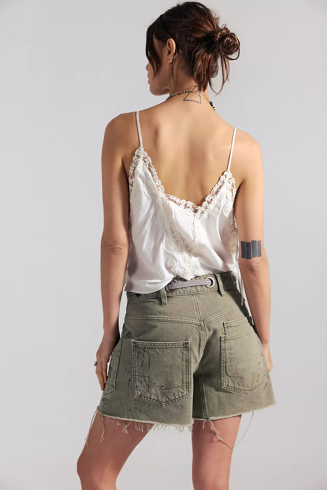 Free People We The Free Moxie Barrel Shorts/Fern
