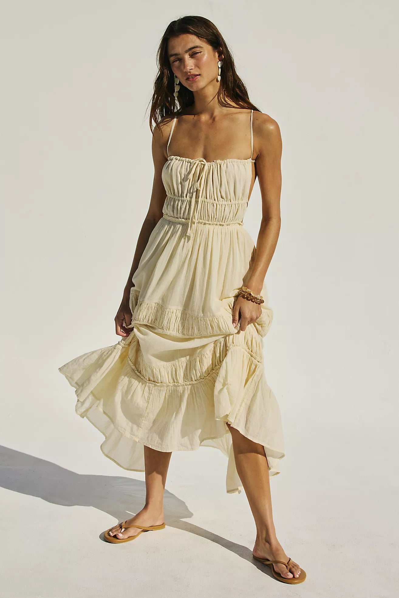 Free People Taking Sides Maxi/Wet Plaster