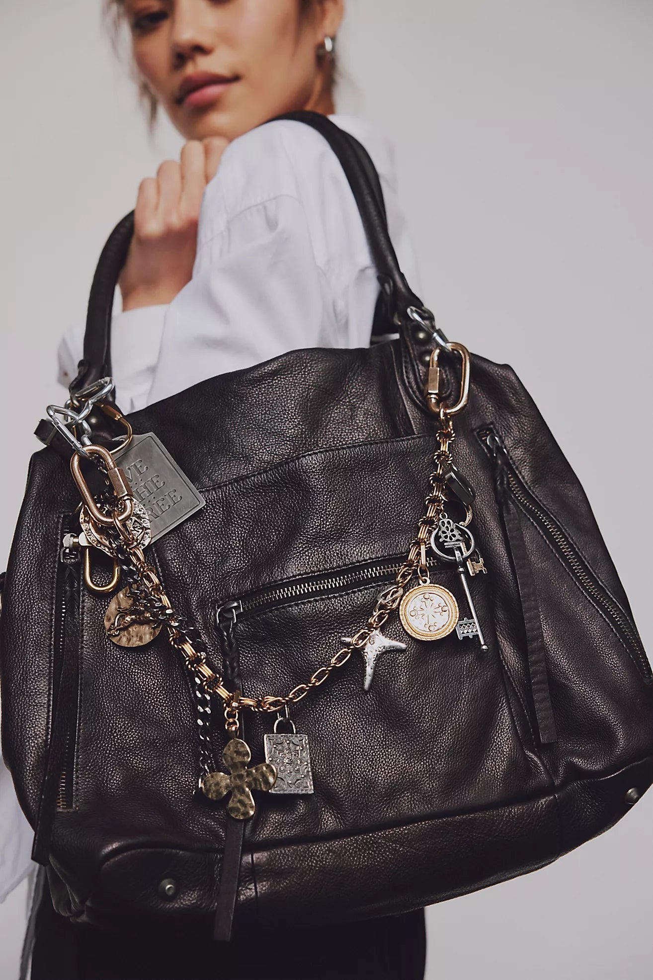 Free People We The Free Emerson Tote Bag/Coal