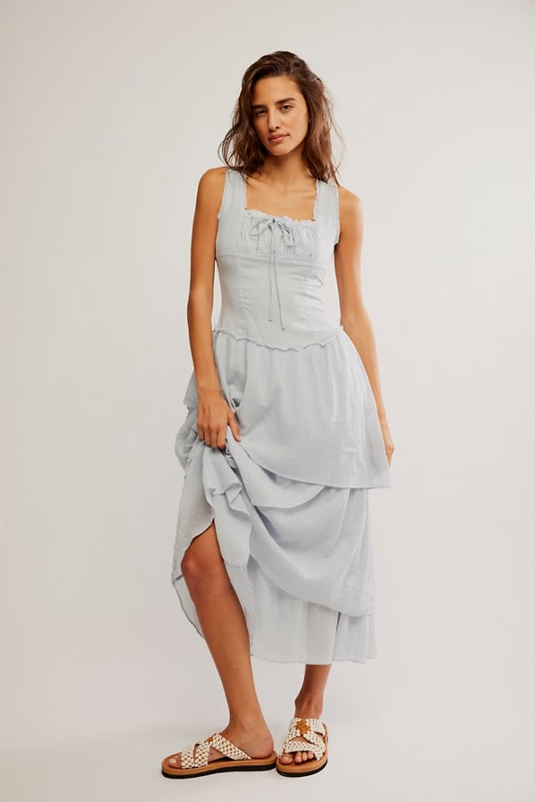 Free People In My Dreams Midi/Pearl Blue