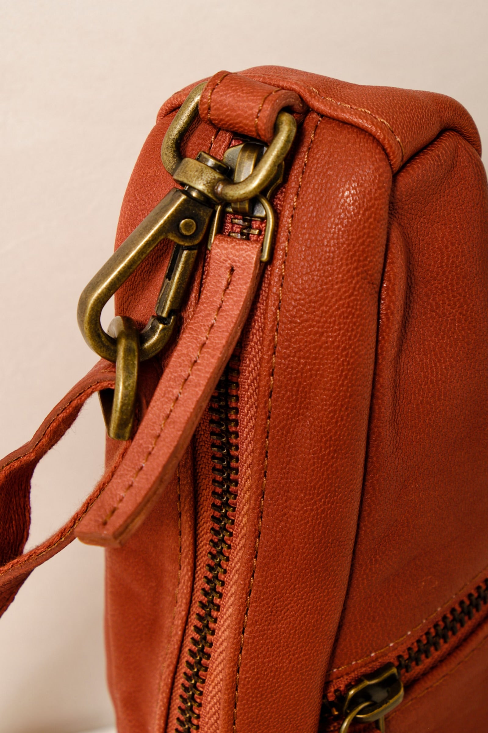 Free People Coffee Date Mini Crossbody Bag/Terracotta