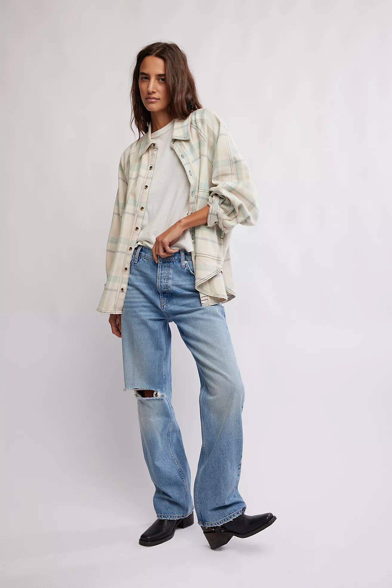 Free People We The Free Holly Bootcut Jeans/Cambridge