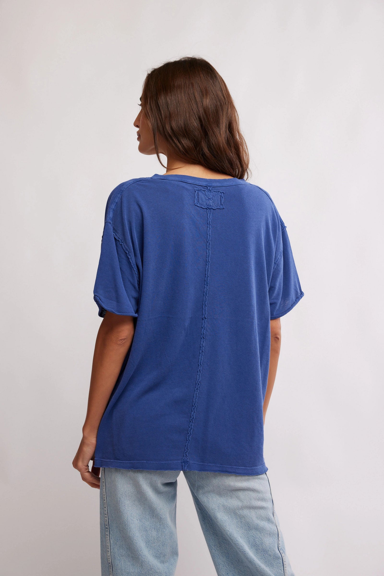 Free People We The Free Nina V-Neck Tee/Indigo Pura