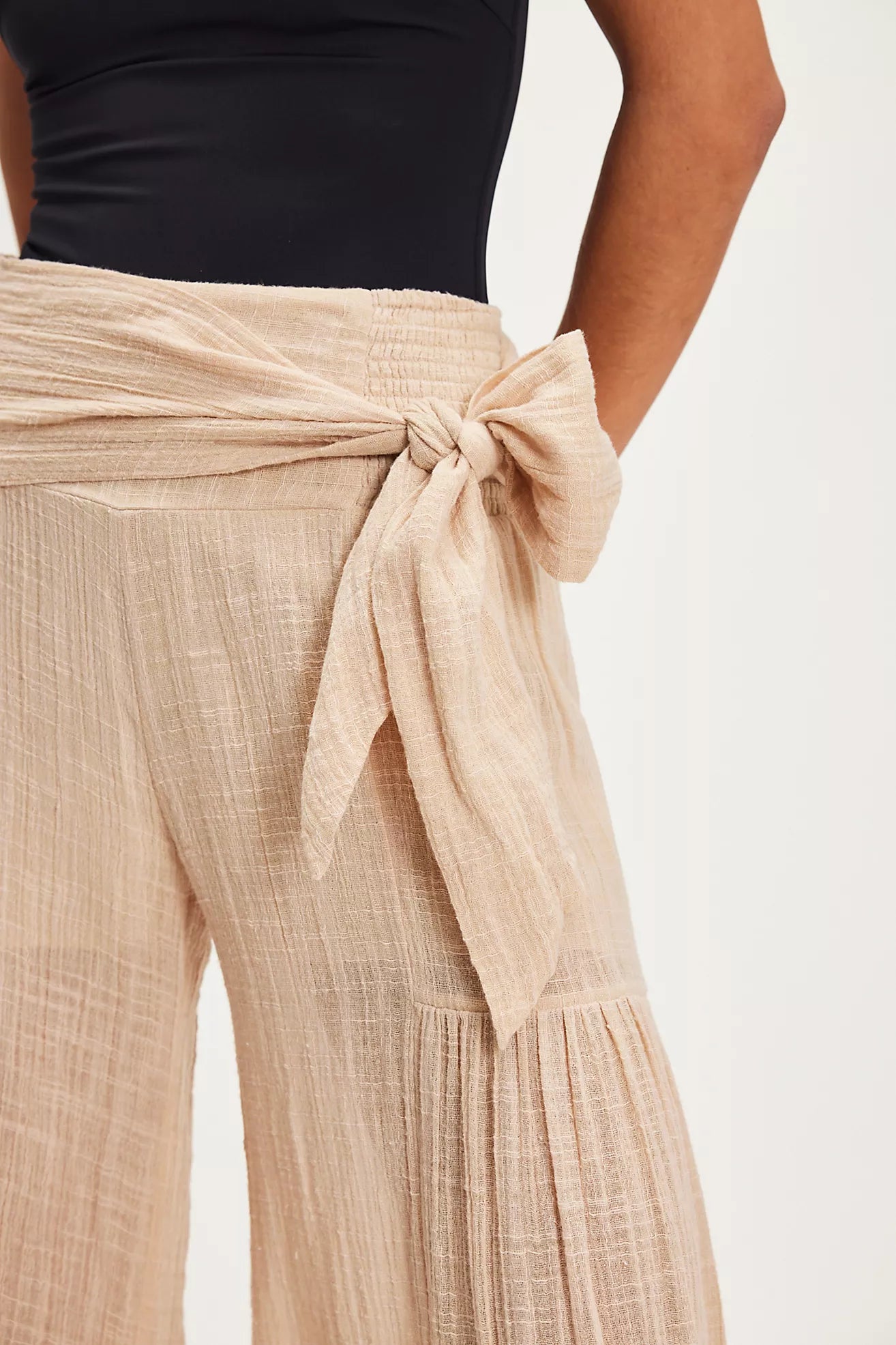 Free People FP One Good Day Wide-Leg Pants/Sand