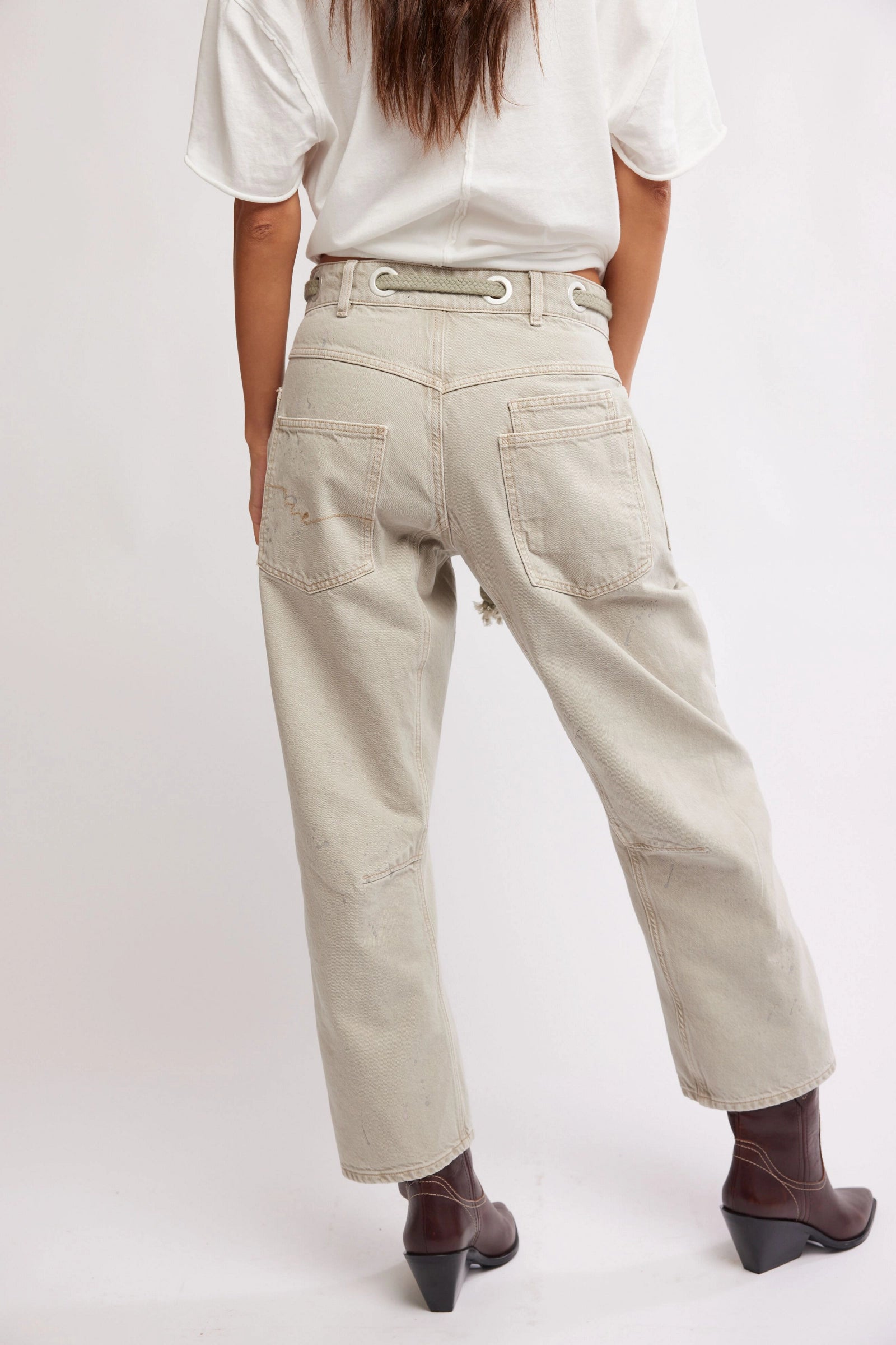 Free People We The Free Moxie Low-Slung BarrelJeans/Jetty/