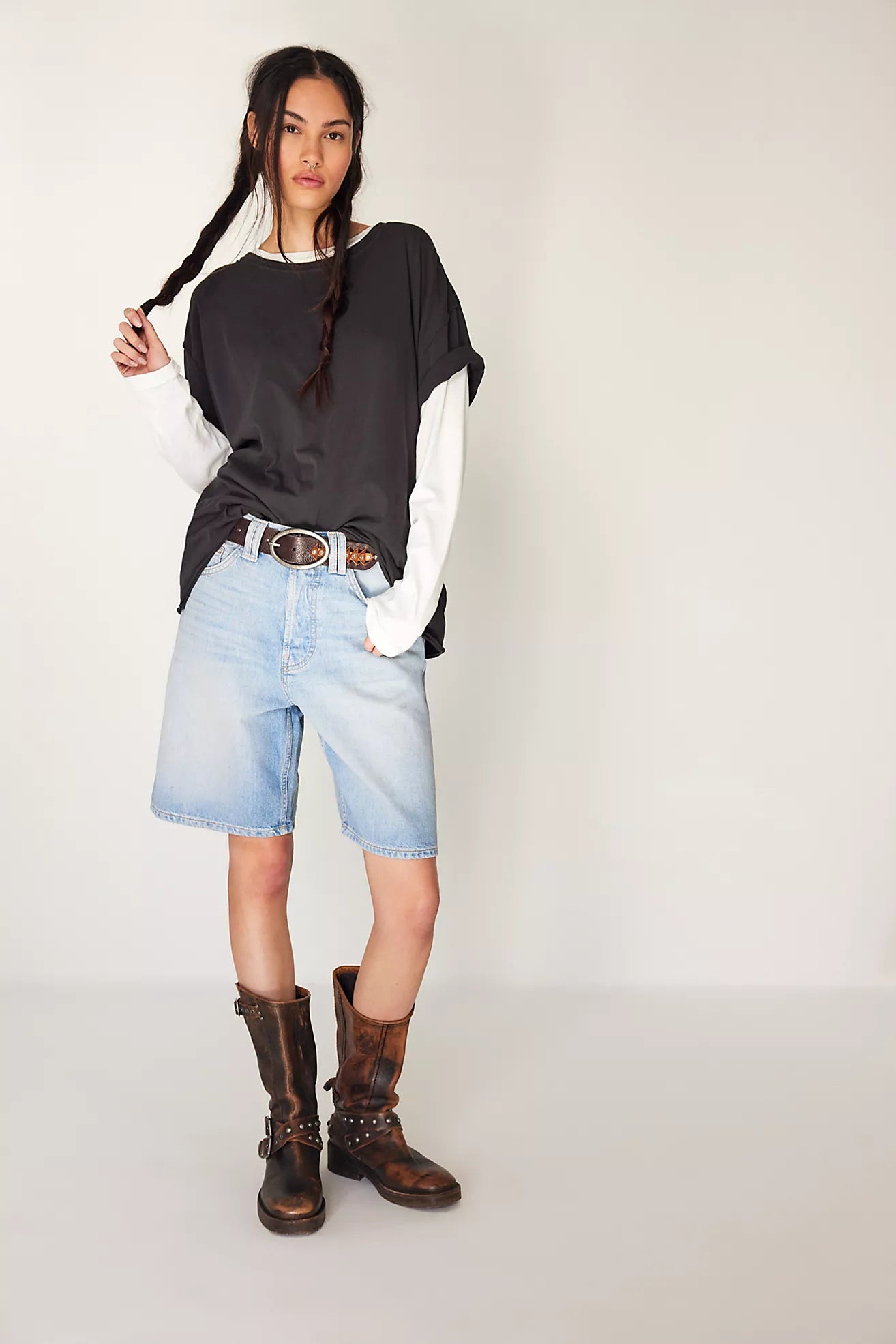 Free People We The Free Montana Shorts/Cowgirl Blues