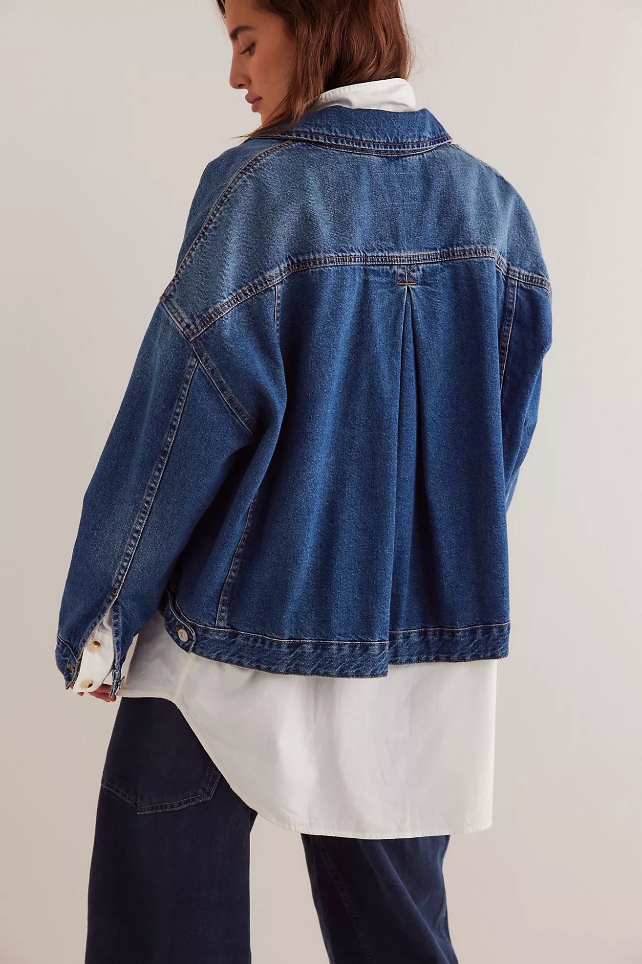 Free People We The Free Opal Swing Denim Jacket /Got The Blues/