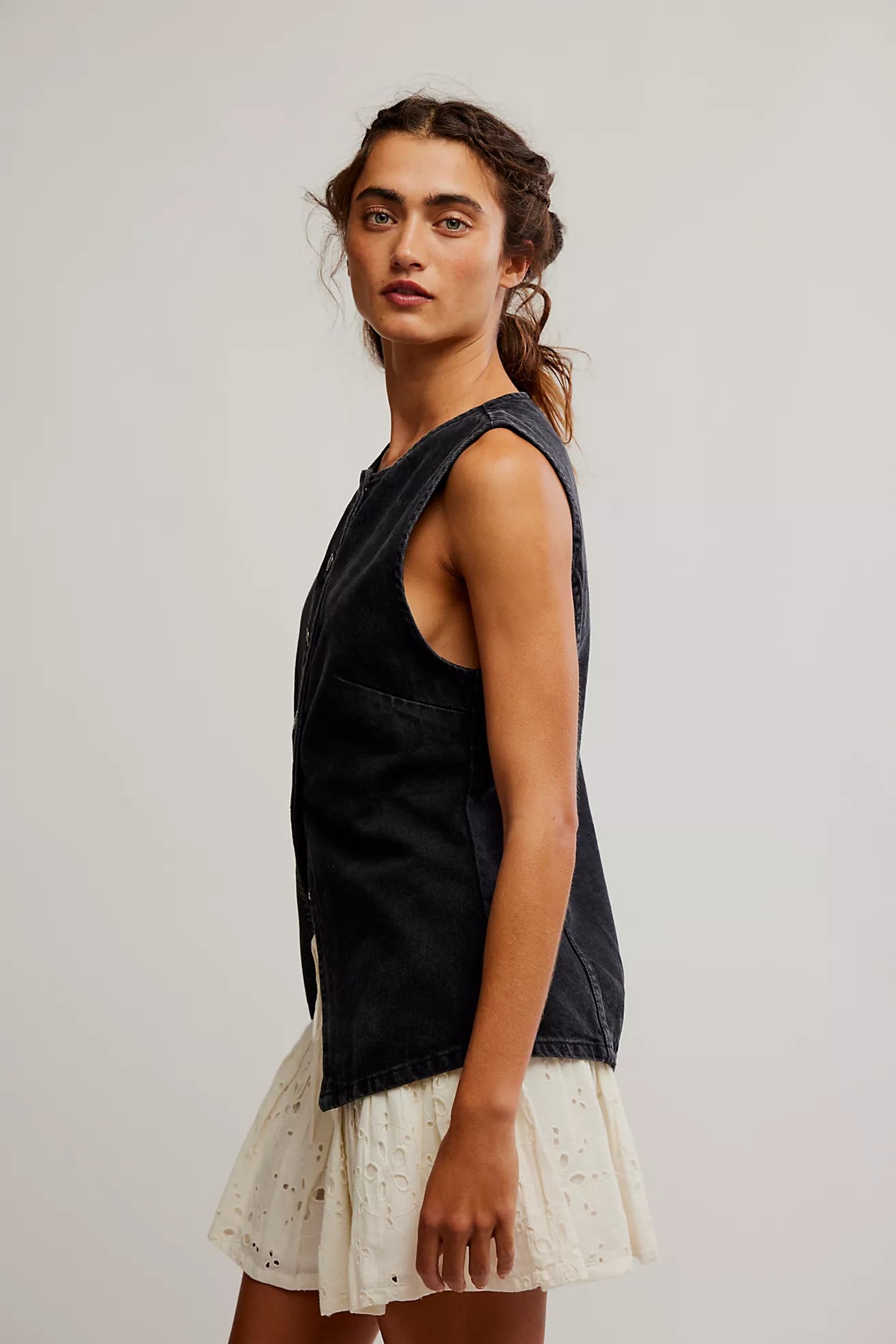 Free People We The Free Aimee Vest/Black