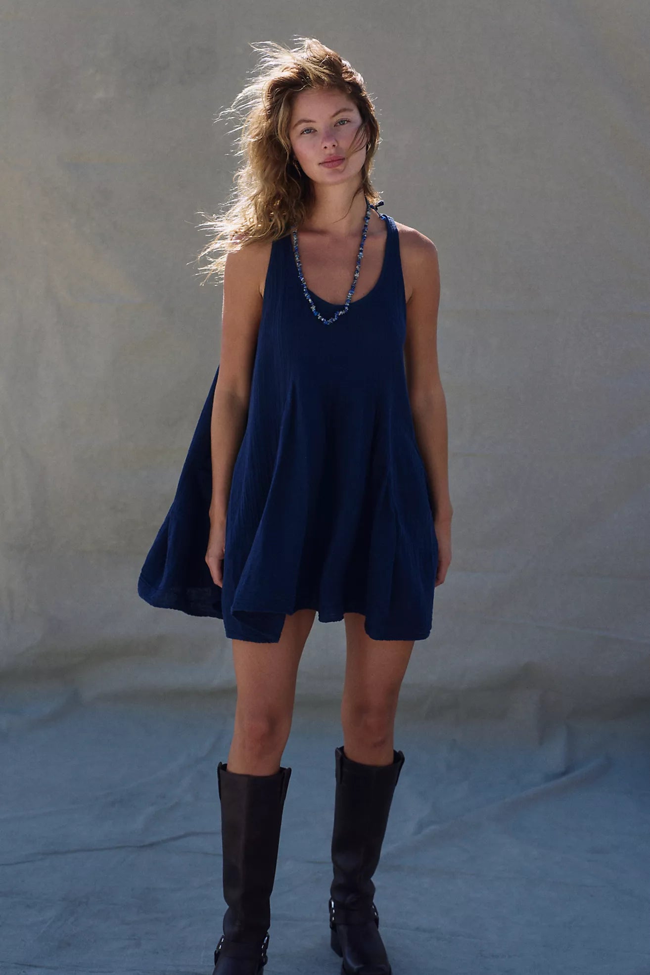 Free People Pina Colada Tunic/Navy Academy