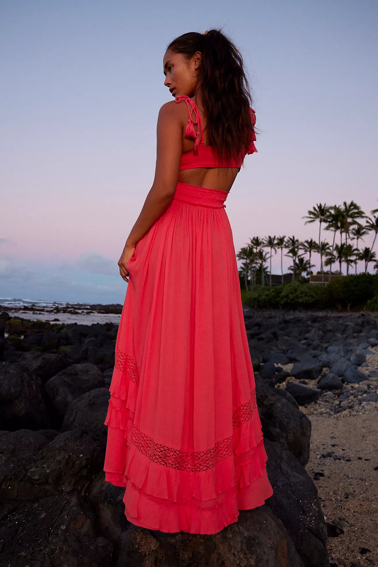 Free People Santa Maria Maxi Dress/Watermelon Wedge