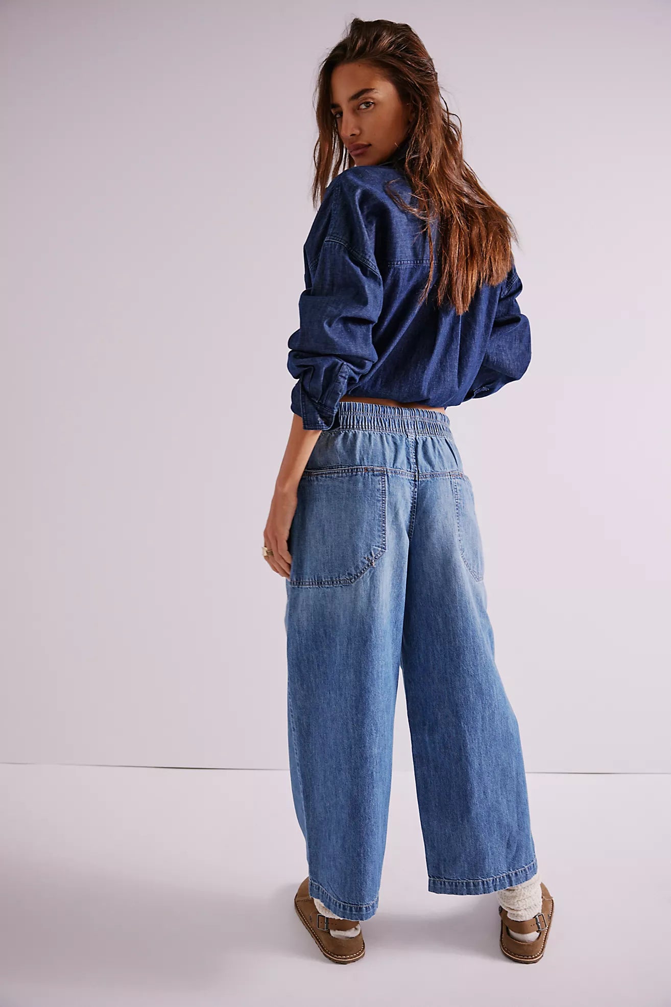Free People We The Free Easy Peasy Pull-On Jeans/No Problem