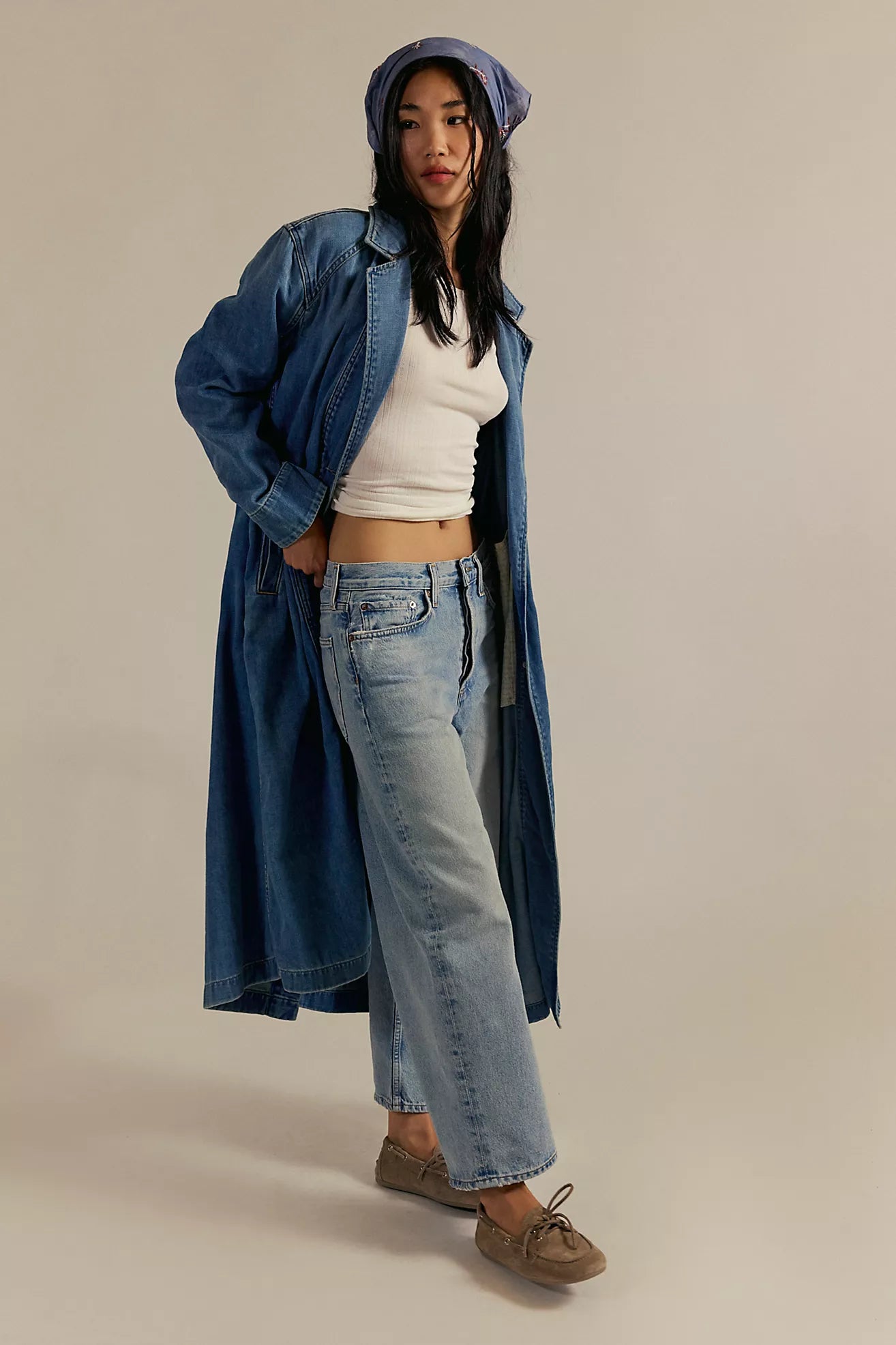 Free People We The Free Monique Indigo Duster/Sunlight Blue