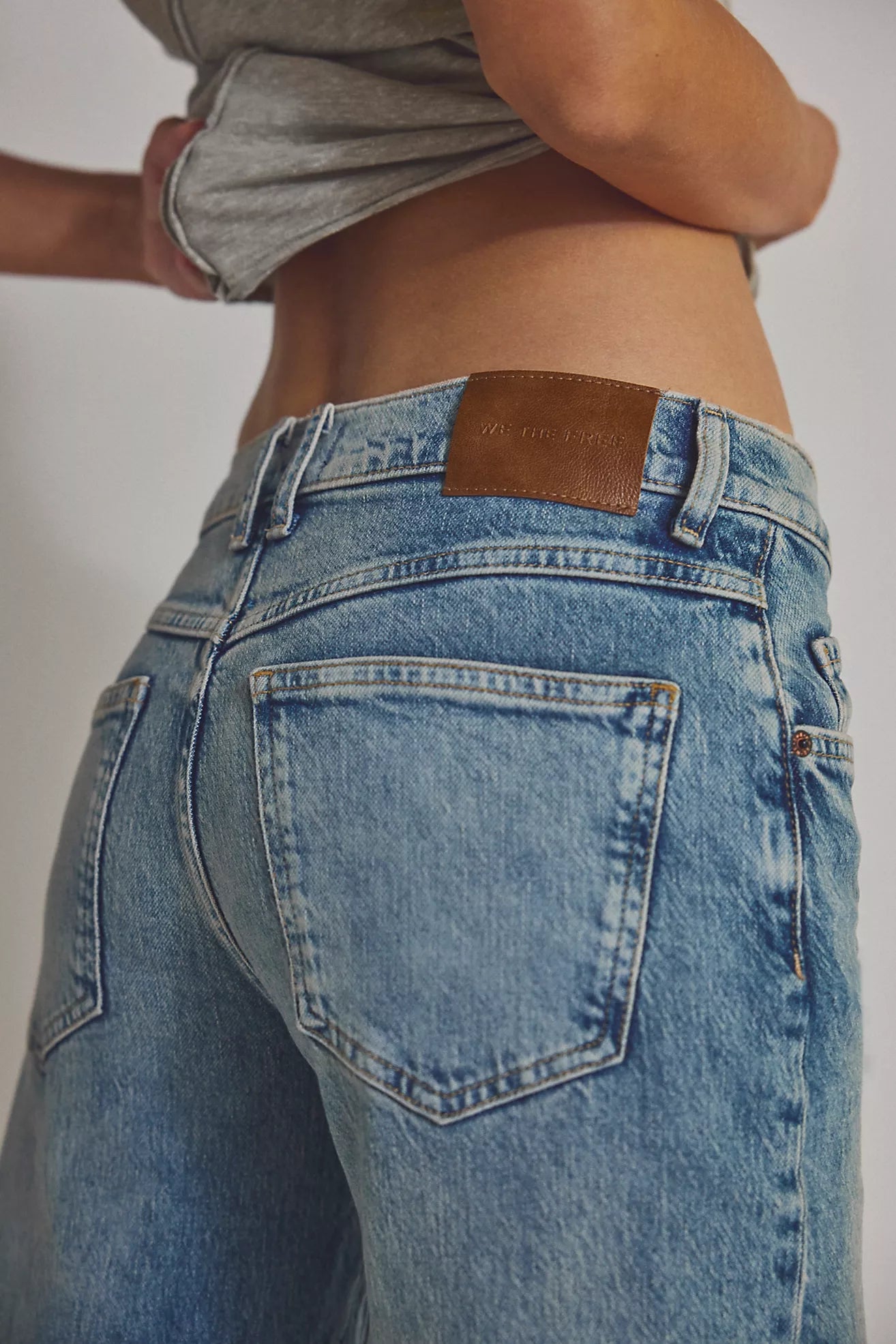Free People We The Free Risk Taker Mid-Rise Jeans/Mantra