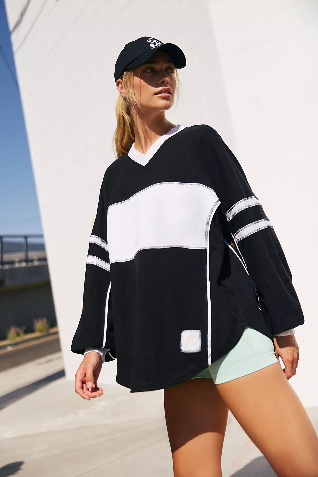 Free People Rugby Ready Logo Layer/Piano Floral