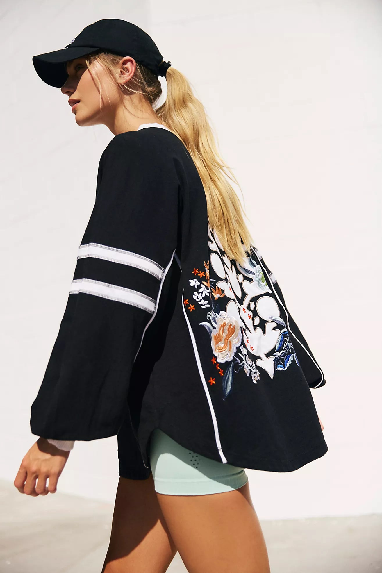 Free People Rugby Ready Logo Layer/Piano Floral