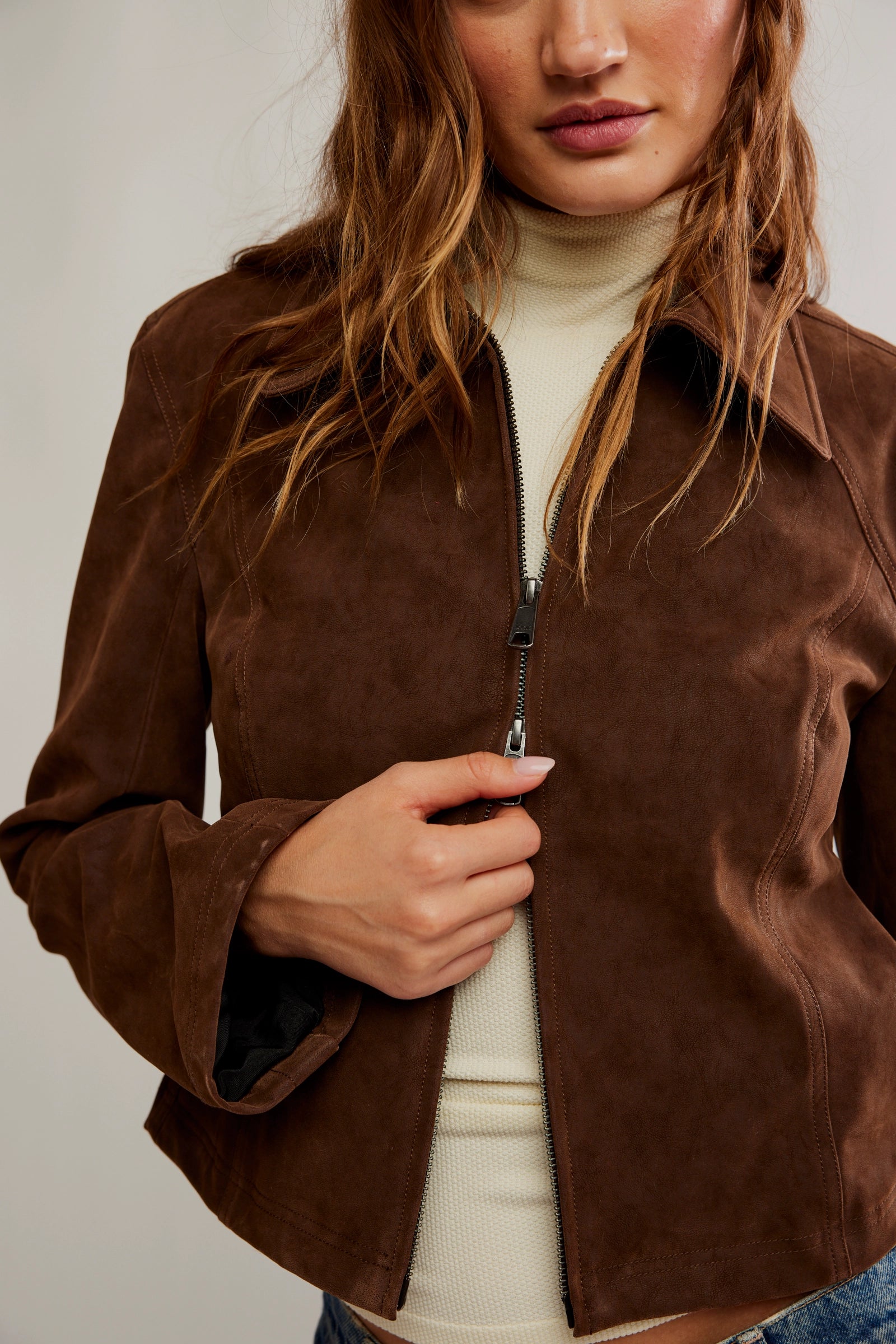 Free People We The Free River Vegan Jacket/Double Espresso