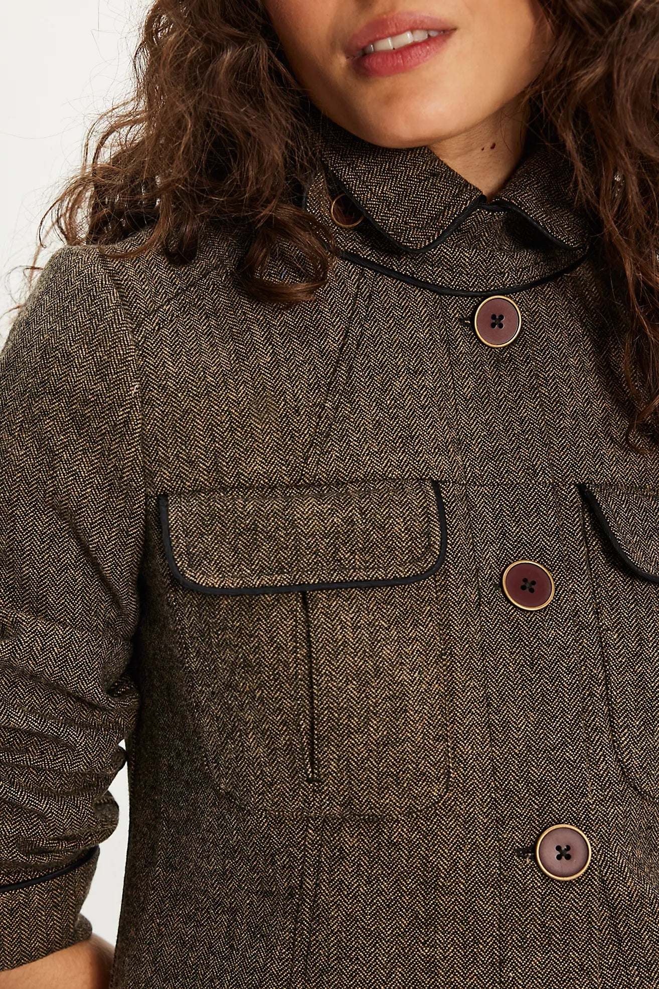 Free People Renaux Officer/ espresso