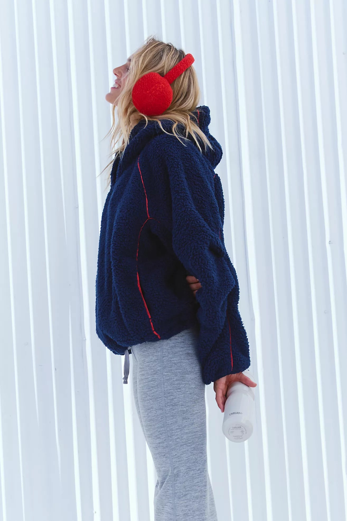 Free People Free Flow Fleece/Midnight Navy