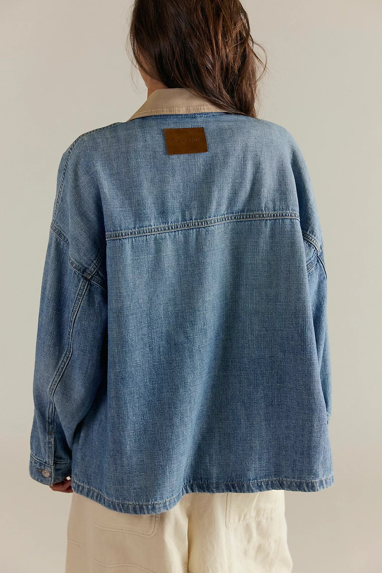 Free People We The Free Lemon Denim Jacket/Berry Blues