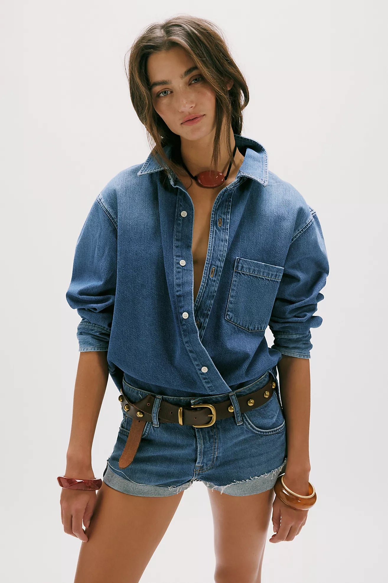 Free People We The Free Cali Cuffed Shorties /Mulholland