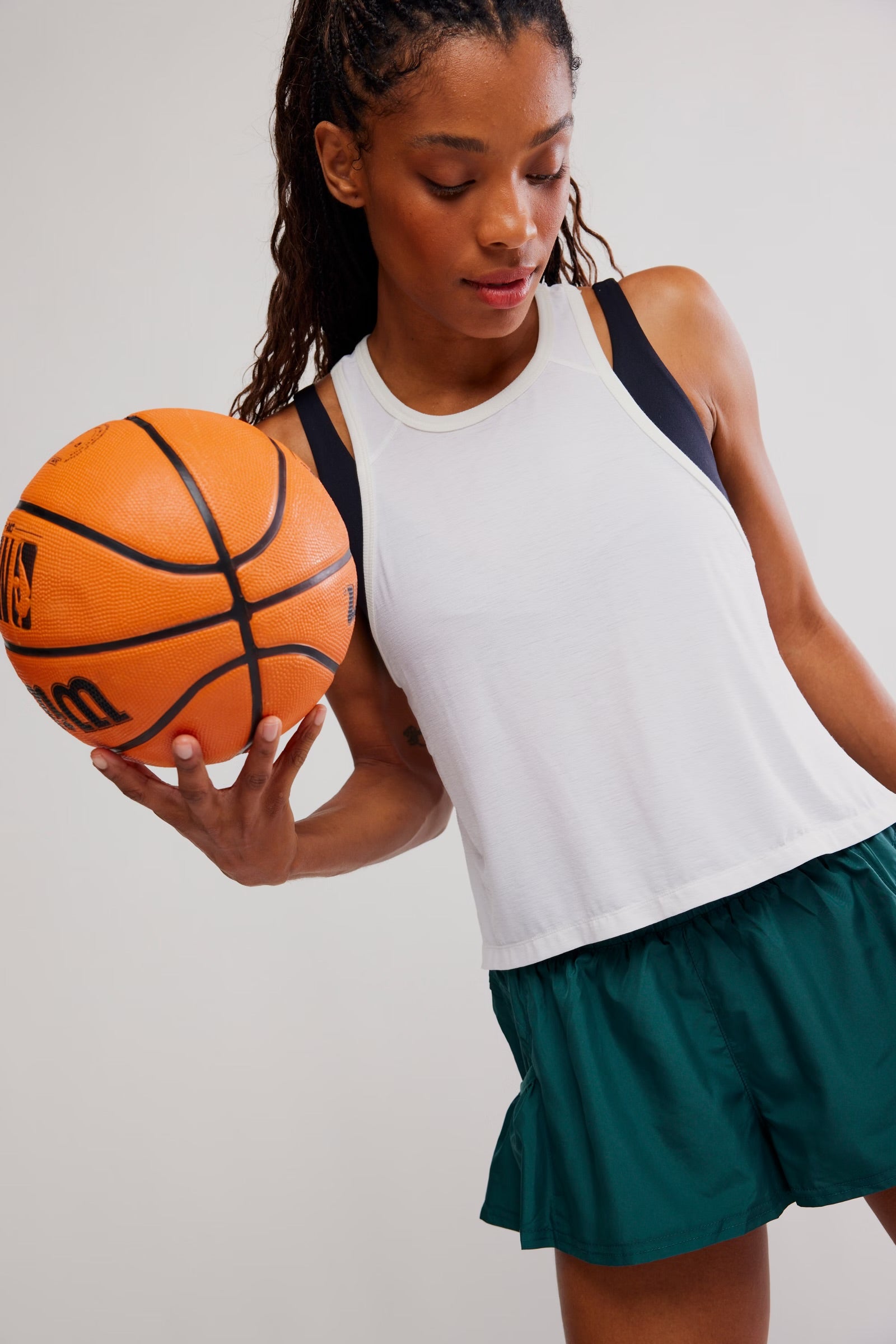 Free People Get Your Flirt On Shorts/Evergreen