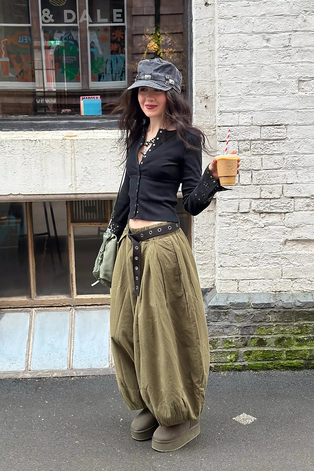 Free People Free People Moonflower Balloon Pants/Sage